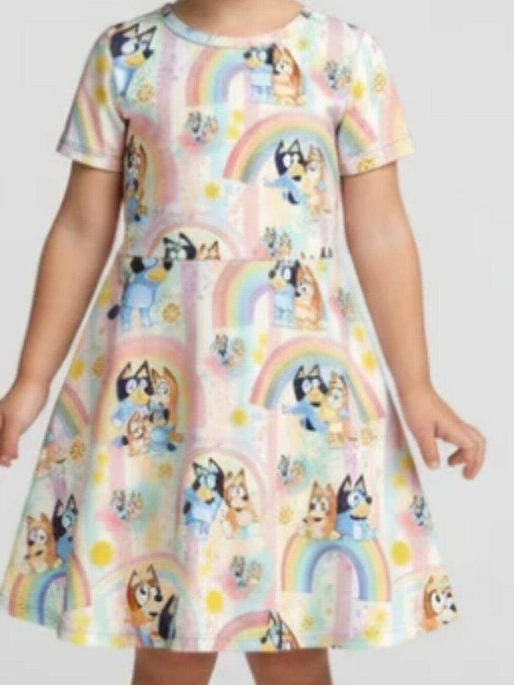 NWT Bluey Bingo Rainbow Twirl Dress Girls Size 2T